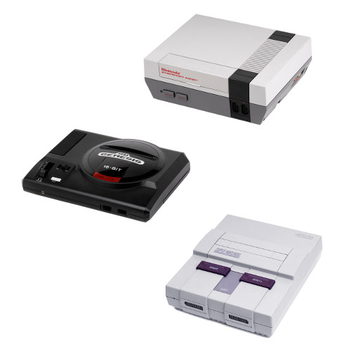 image of retro consoles